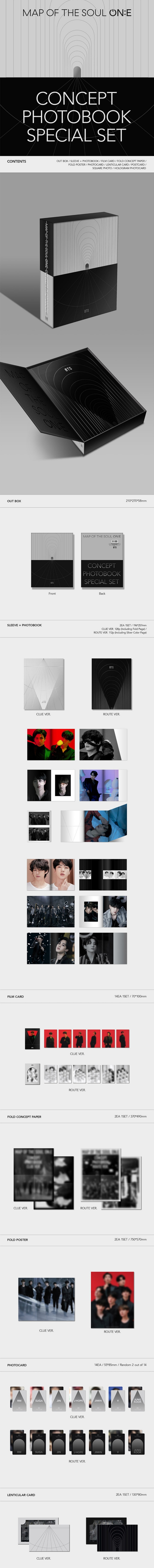 BTS Map of the Soul ON:E Concept Photobook Set
