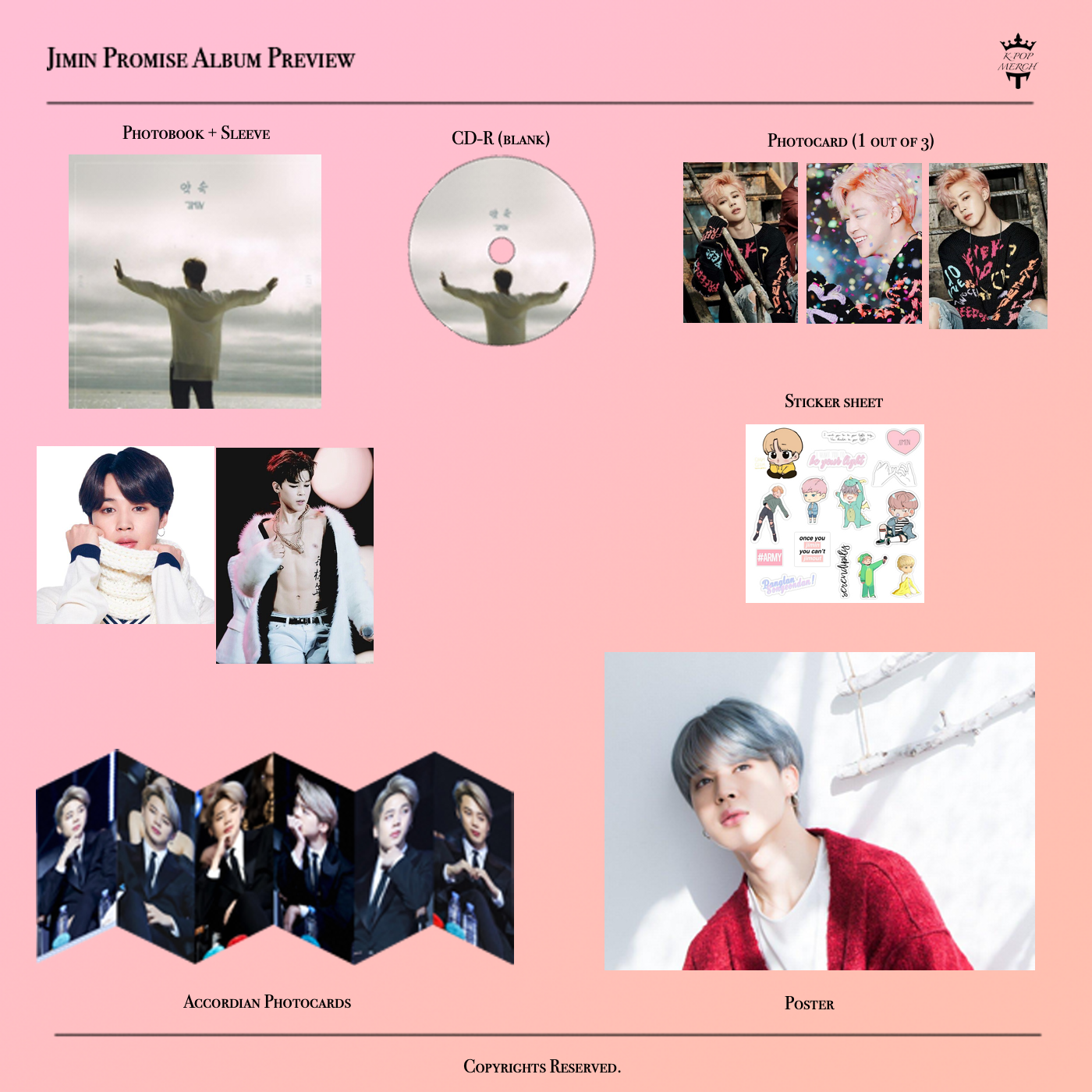 BTS - Jimin Promise Unofficial Fan made album + Poster