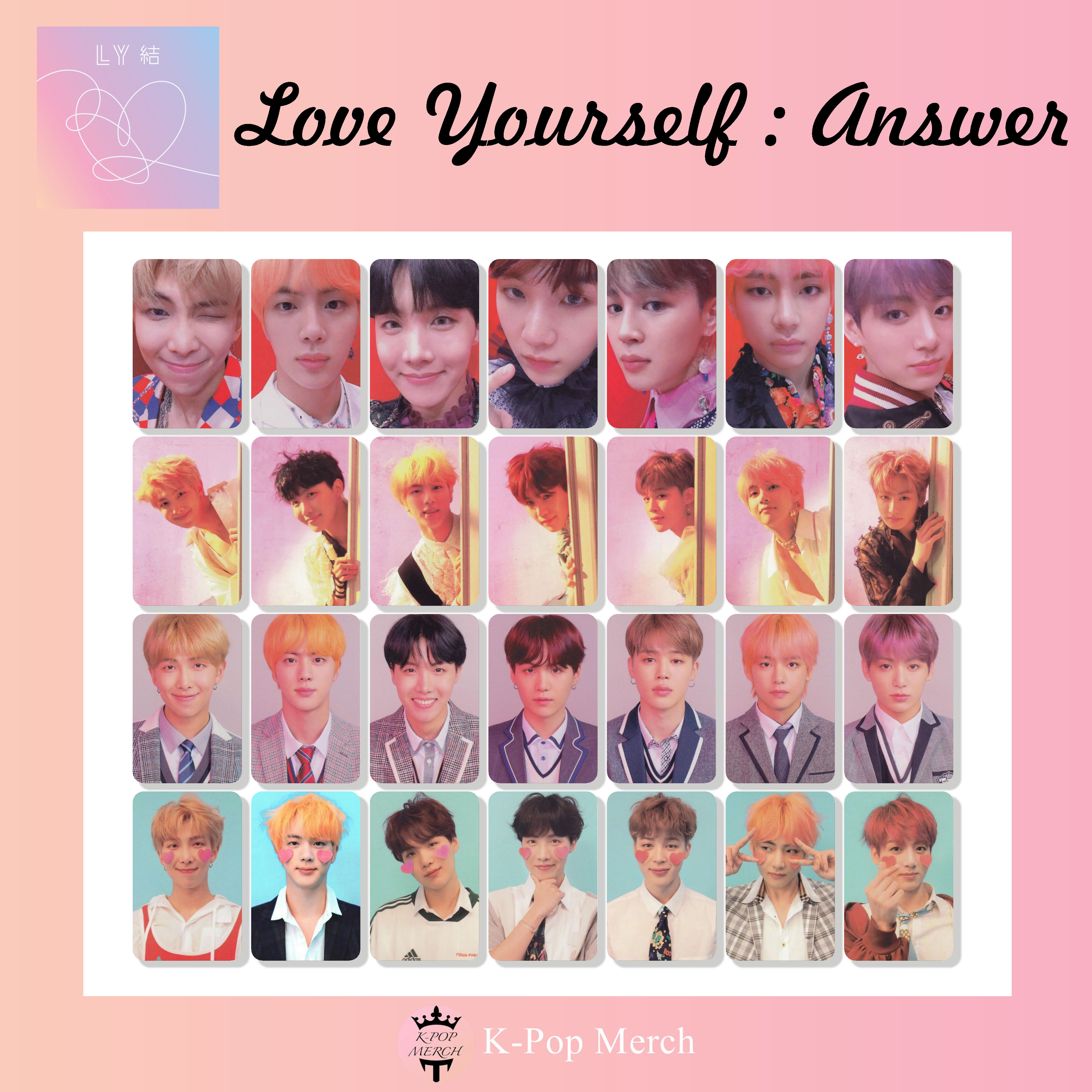 BTS Love Yourself Answer Photocard Set
